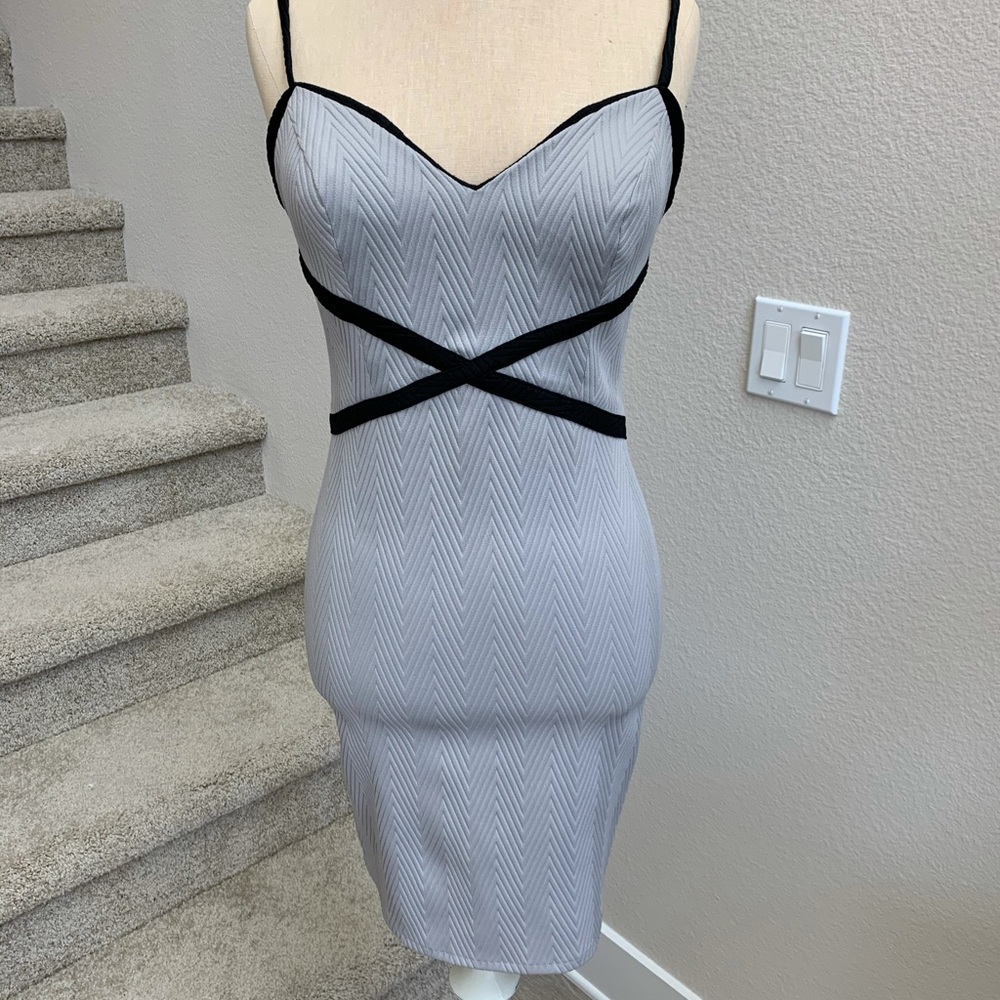 Fitted Spaghetti-Strapped Dress